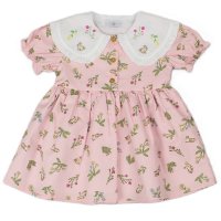 E33201: Baby Girls All Over Print Lined Dress  (1-2 Years)